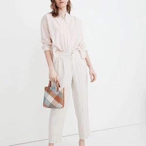 Madewell linen beige Pants